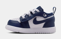 Air Jordan 1 Low Alt Infant Toddler Lifestyle Shoes (Midnight Navy/White/University Blue)