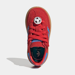 Disney Handball Spezial Comfort Closure Elastic Lace Infant Toddler Lifestyle Shoes (Red/Lucid Ray Blue/Gum)