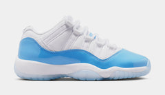 Air Jordan 11 Retro Low University Blue Grade School Lifestyle Shoes (White/University Blue/Black) Free Shipping