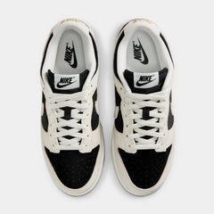 Dunk Low Embossed Womens Lifestyle Shoes (Black/Sail/Metallic Gold/Sail)
