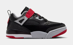 Spizike Low Preschool Basketball Shoes (Black/Gym red/Wolf Grey/White)