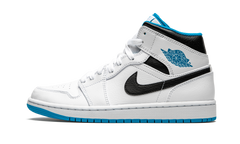 Air Jordan 1 Mid "White / Laser Blue" 554724 141