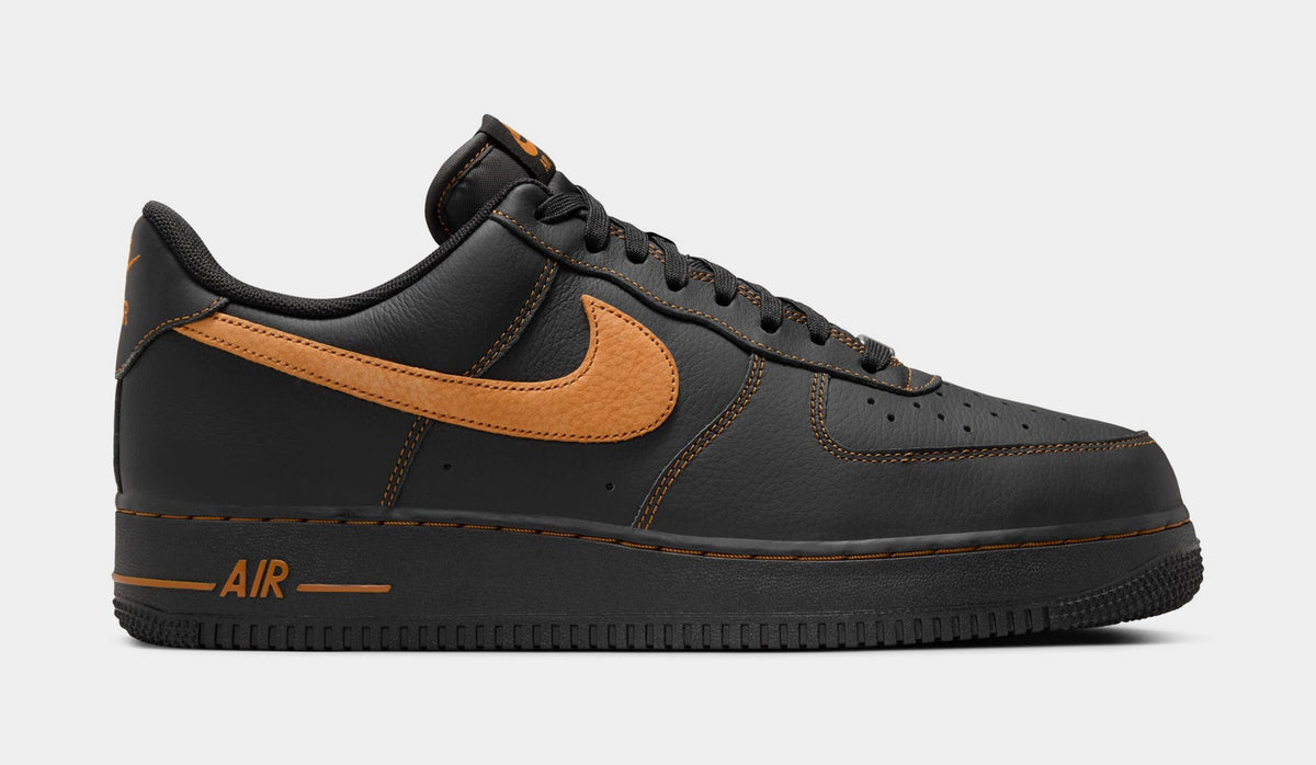 Air Force 1'07 LV8 Mens Lifestyle Shoes (Black/Desert Ochre)