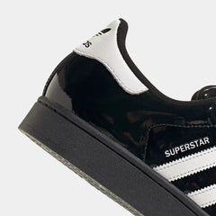 Superstar II Patent Leather Mens Lifestyle Shoes (Black/White/Black)