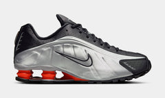 Shox R4 Orange Twist Mens Running Shoes (Metallic Silver/Black/Picante Red/Metallic Silver)