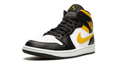 Air Jordan 1 Mid "White / Pollen / Black" 554724 177