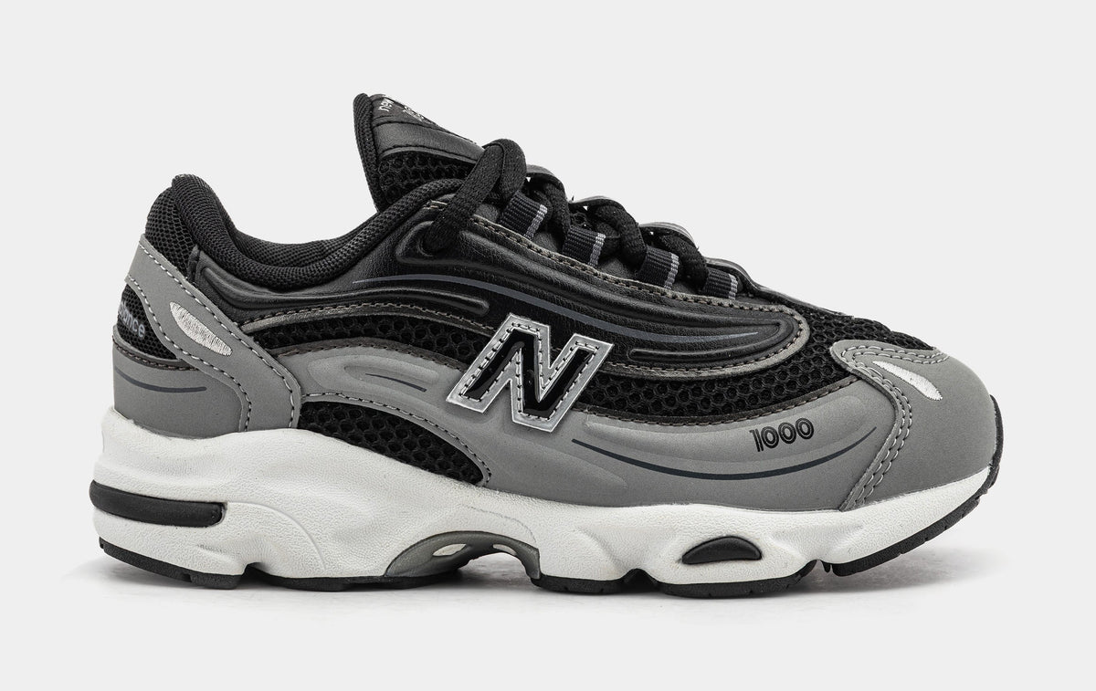 1000 Preschool Running Shoes (Black/Grey)