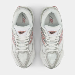 9060 Grade School Lifestyle Shoes (White/Pink)