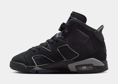 Air Jordan 6 Retro Cap And Gown Grade School Lifestyle Shoes (Black/Reflect Silver/Black) Free Shipping