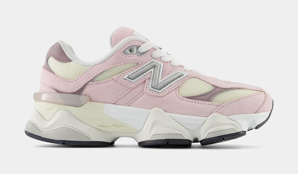9060 Grade School Lifestyle Shoes (Pink/White)