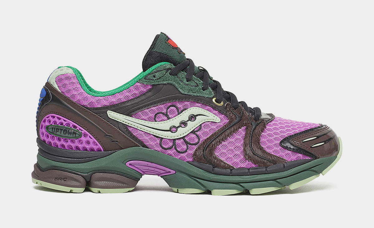 Jaetips x Saucony Progrid Triumph 4 Perrilla Mens Lifestyle Shoes (Purple/Brown/Green/Multi Color)