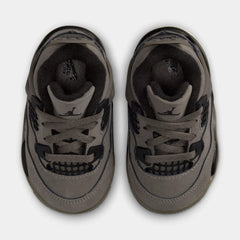 Air Jordan 4 Retro Cave Stone And Black Infant Toddler Lifestyle Shoes (Cave Stone/Black/Phantom)