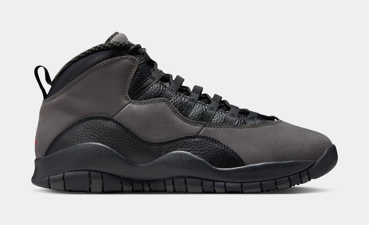 Air Jordan 10 Retro Shadow Mens Lifestyle Shoes (Charred Grey/True Red/Black) Limit One Per Customer