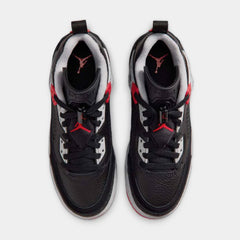 Spizike Low Grade School Basketball Shoes (Black/Wolf Grey/White/Gym Red)