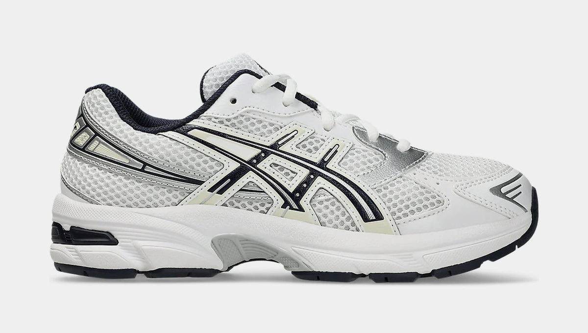 Gel 1130 Grade School Running Shoes (White/Midnight)