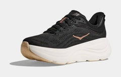 Bondi 9 Womens Running Shoes (Black/Gold)