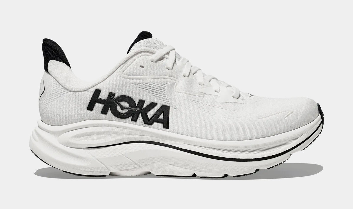 Clifton 10 Mens Running Shoes (White/Black)