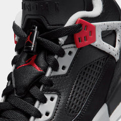 Spizike Low Grade School Basketball Shoes (Black/Wolf Grey/White/Gym Red)