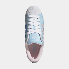 Superstar Patent Mens Lifestyle Shoes (Blue/Pink)