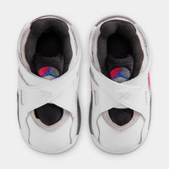 Air Jordan 8 Retro White And True Red Infant Toddler Lifestyle Shoes (White/Black/True Red)