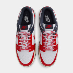 Dunk Low Mens Lifestyle Shoes (White/Thunder Blue/Coconut Milk/University Red)