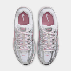 P-6000 Womens Running Shoes (White/Elemental Pink/Black/Metallic Silver)