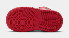 Air Jordan 1 Mid SE Infant Toddler Lifestyle Shoes (Black/White/Varsity Red)