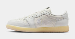 Air Jordan 1 Low Floral Swoosh Mens Lifestyle Shoes (Sail/Off White/Coconut Milk)