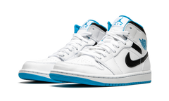 Air Jordan 1 Mid "White / Laser Blue" 554724 141
