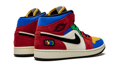 Air Jordan 1 Mid "Blue The Great - Fearless" CU2805 100