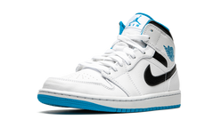 Air Jordan 1 Mid "White / Laser Blue" 554724 141