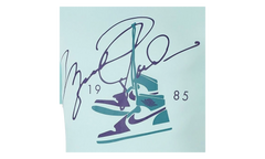 Air Jordan AJ85 Signature Short Sleeve Tee "White / Black" BQ5538 336